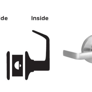 Schlage AL26PD-SAT Storeroom Keyed Exit Door Lever Set, 626
