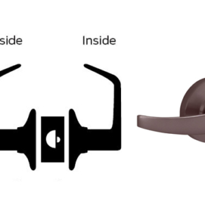 Schlage AL80PD-NEP Storeroom Keyed Entry Door Lever Set, 613