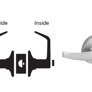 Schlage AL50PD-NEP Entrance/Office Keyed Entry Door Lever Set, 626