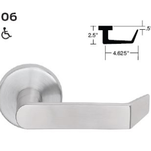 Schlage L0172-06A Mortise Full Dummy Trim, Satin Chrome Finish