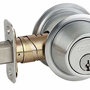 Schlage B562P-C-626 double cylinder deadbolt, Satin Chrome