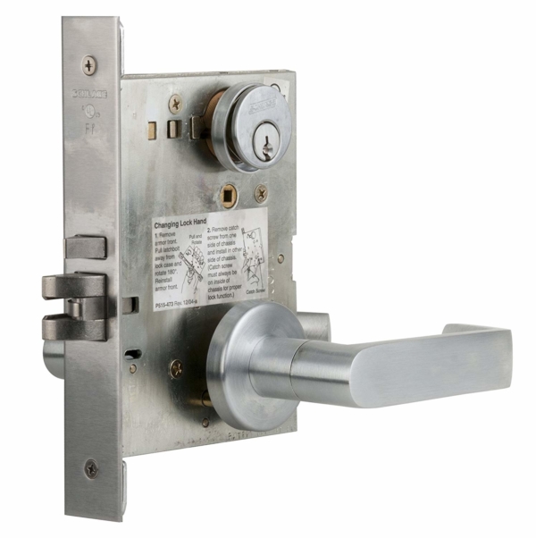 Schlage L9050P 06A 626 Mortise Lock with C keyway and A Rose