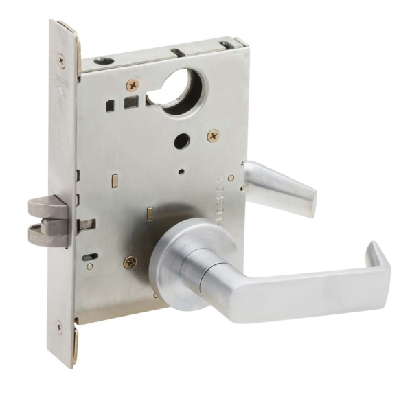 Schlage L9453L-06A less core, mortise lock, satin chrome
