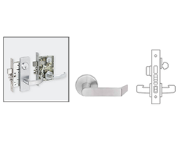 Schlage L9453P-06B C keyway, mortise lock, satin chrome