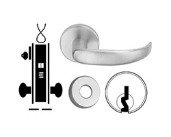 Schlage  L9092PEU 17A 626 RX Storeroom Mortise Lock