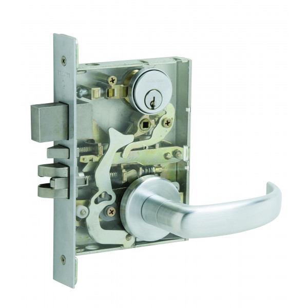 Schlage L9060L 02A Apartment Entrance Mortise Lock, Less Cylinder