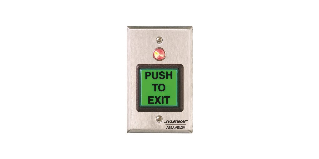 Securitron PB2 Access Control Green Push To Exit Button 