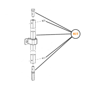 Von Duprin 050514 28 (9927/27F) BTM R Bottom Rod Kit