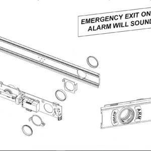 Von Duprin 35A-ALK 4' US28 W/RX Alarm Kit